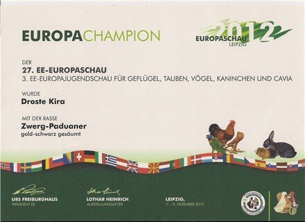 Europachampion Kira Droste 2012